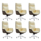 26" Wide Contemporary Managers Chair Leather Executive Chair Yellow 6 Piece Set Clearhalo 'furn' 'furn_office_chair' 'Furniture' 'Office Chairs' 'Office Furniture' 'office_chair' 6407014