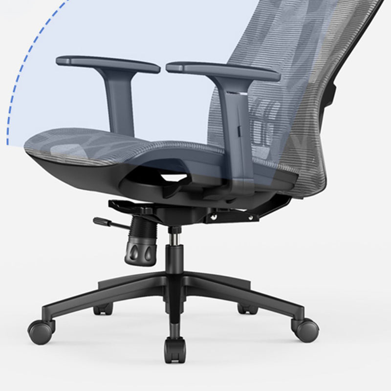 Office Ergonomic Mesh Task Chair Modern Adjustable Arms Swivel Chair Clearhalo 'furn' 'furn_office_chair' 'Furniture' 'Office Chairs' 'Office Furniture' 'office_chair' 6407051