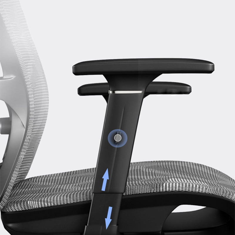 Office Ergonomic Mesh Task Chair Modern Adjustable Arms Swivel Chair Clearhalo 'furn' 'furn_office_chair' 'Furniture' 'Office Chairs' 'Office Furniture' 'office_chair' 6407054