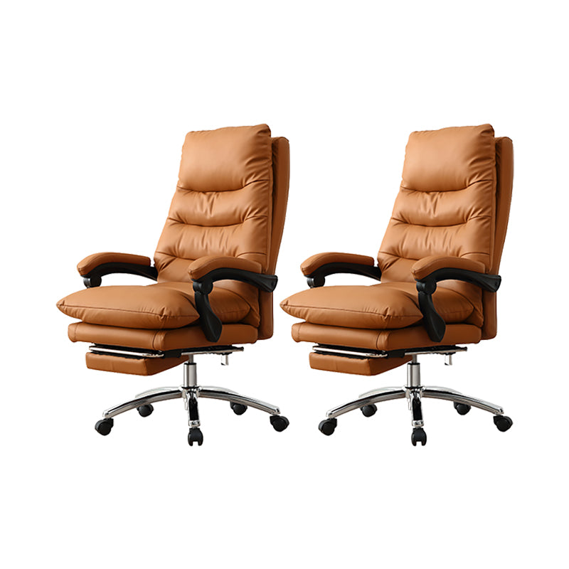 Silla ejecutiva acolchada ajustable con brazos, silla moderna con respaldo alto para gerentes