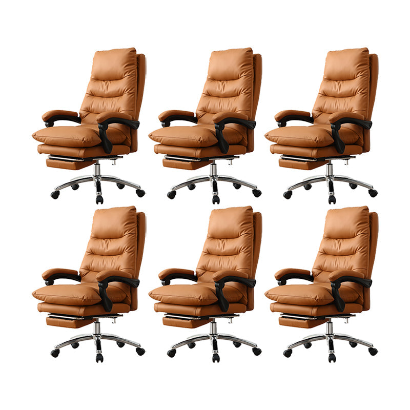 Silla ejecutiva acolchada ajustable con brazos, silla moderna con respaldo alto para gerentes