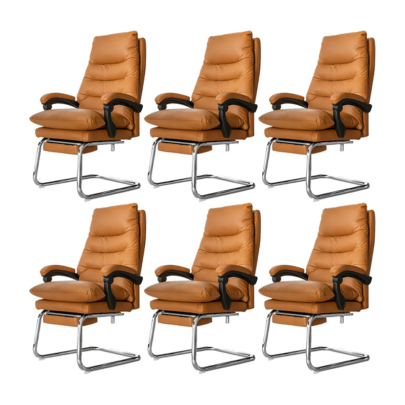 Silla ejecutiva acolchada ajustable con brazos, silla moderna con respaldo alto para gerentes
