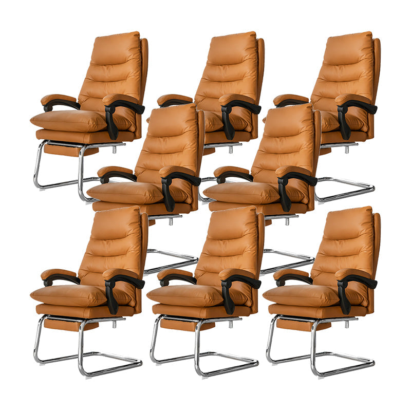 Silla ejecutiva acolchada ajustable con brazos, silla moderna con respaldo alto para gerentes