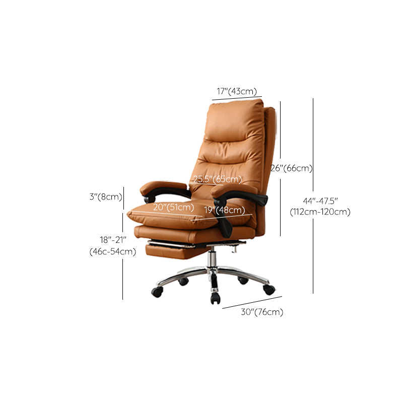Silla ejecutiva acolchada ajustable con brazos, silla moderna con respaldo alto para gerentes