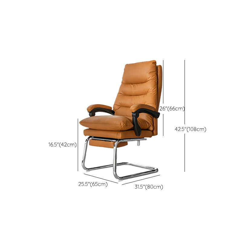 Silla ejecutiva acolchada ajustable con brazos, silla moderna con respaldo alto para gerentes