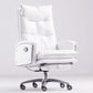 Contemporary Desk Chair Leather Executive Chair High-Back Chair with Wheels White 1 Piece Clearhalo 'furn' 'furn_office_chair' 'Furniture' 'Office Chairs' 'Office Furniture' 'office_chair' 6407101