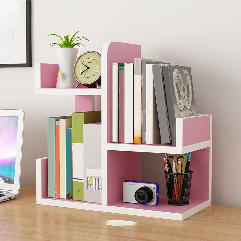 Standard Engineered Wood Book Shelf Contemporary Open Bookcase