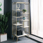 Modern Metal Bookshelf Etagere Open Shelf Bookcase with Shelves