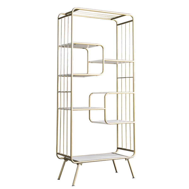 Modern Metal Bookshelf Etagere Open Shelf Bookcase with Shelves