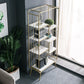 Modern Metal Bookshelf Etagere Open Shelf Bookcase with Shelves