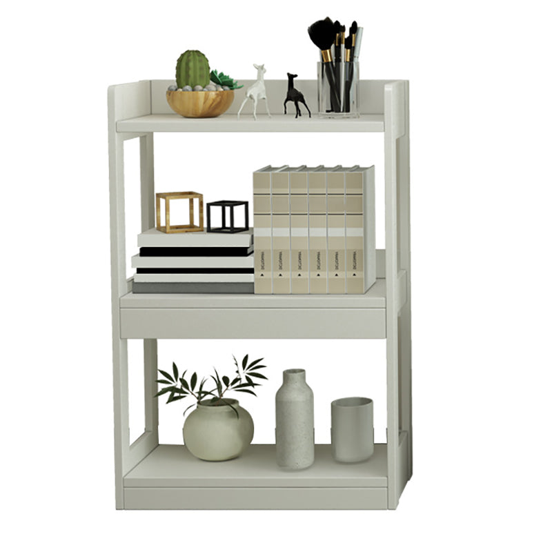Contemporary Etagere VerticalBook Shelf Wood Open Bookshelf with Shelves