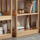 Contemporary Etagere VerticalBook Shelf Wood Open Bookshelf with Shelves
