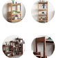 Contemporary Etagere VerticalBook Shelf Wood Open Bookshelf with Shelves