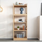 Contemporary Etagere VerticalBook Shelf Wood Open Bookshelf with Shelves