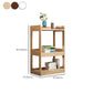 Contemporary Etagere VerticalBook Shelf Wood Open Bookshelf with Shelves