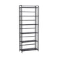 Contemporary Metal Bookshelf Black Etagere Shelf Bookcase for Study Room