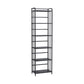 Contemporary Metal Bookshelf Black Etagere Shelf Bookcase for Study Room