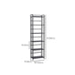 Contemporary Metal Bookshelf Black Etagere Shelf Bookcase for Study Room