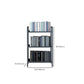 Modern White/Grey Metal Bookshelf Standard Vertical Open Shelf Bookcase