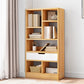 Standard Engineered Wood Bookshelf Contemporary Open Back Bookcase with Drawers
