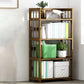Standard Bamboo Shelf Bookcase Contemporary Brown Open Bookcase 19.7"L x 9.8"W x 49.2"H Clearhalo 'Bookcases' 'furn' 'furn_bookcases' 'Furniture' 'Office Furniture' 6408037