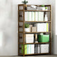 Standard Bamboo Shelf Bookcase Contemporary Brown Open Bookcase 31.5"L x 9.8"W x 61"H Clearhalo 'Bookcases' 'furn' 'furn_bookcases' 'Furniture' 'Office Furniture' 6408047