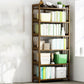 Standard Bamboo Shelf Bookcase Contemporary Brown Open Bookcase 27.6"L x 9.8"W x 66.9"H Clearhalo 'Bookcases' 'furn' 'furn_bookcases' 'Furniture' 'Office Furniture' 6408052