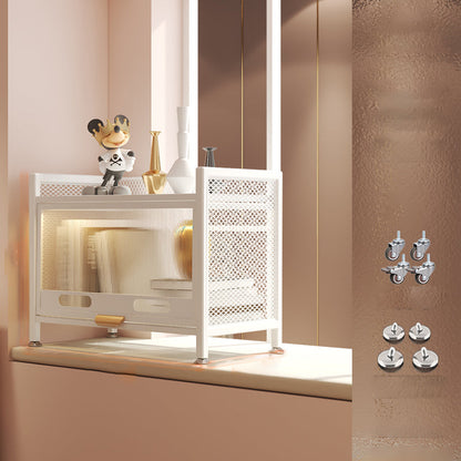 12.6 "W matte afwerking boekenplank voor woonkamer, stalen standaard plank boekenkast