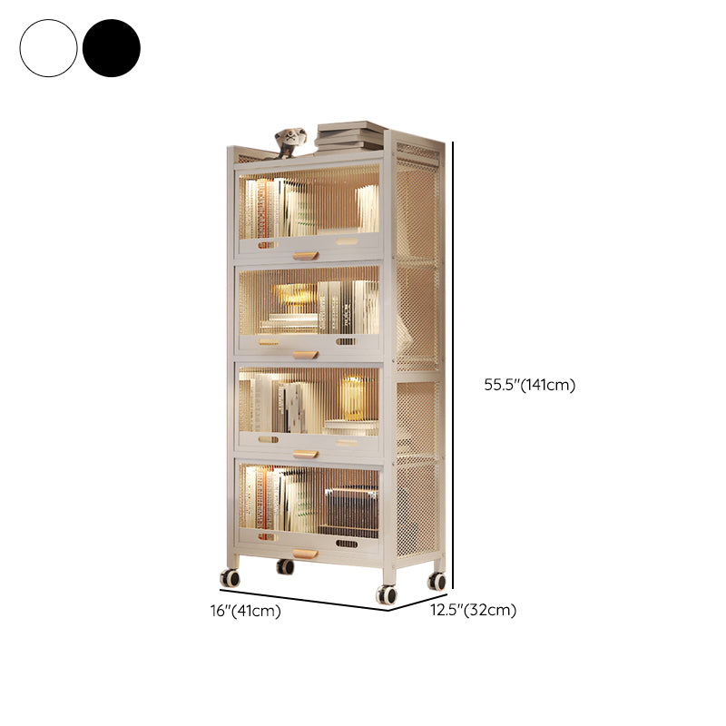 12.6 "W matte afwerking boekenplank voor woonkamer, stalen standaard plank boekenkast