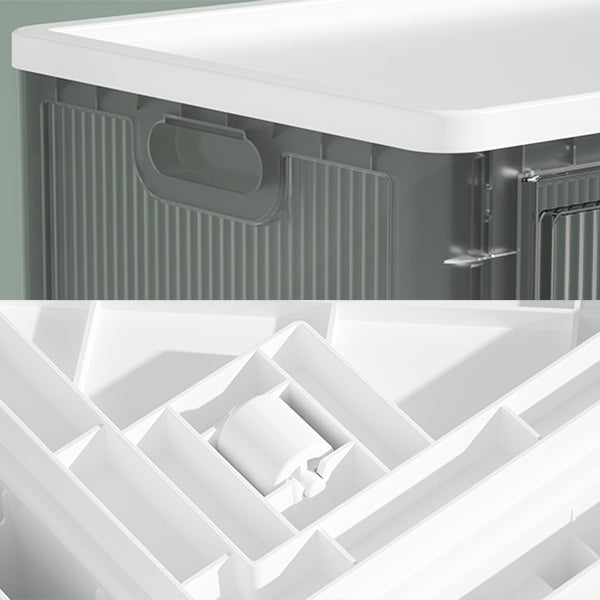 Contemporary Shelf Bookcase Folding Closed Back Plastic Bookcase Clearhalo 'Bookcases' 'furn' 'furn_bookcases' 'Furniture' 'Office Furniture' 6408113