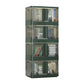 Contemporary Shelf Bookcase Folding Closed Back Plastic Bookcase 19"L x 12"W x 47"H Blackish Green Clearhalo 'Bookcases' 'furn' 'furn_bookcases' 'Furniture' 'Office Furniture' 6408116