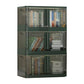 Contemporary Shelf Bookcase Folding Closed Back Plastic Bookcase 25"L x 16"W x 44"H Blackish Green Clearhalo 'Bookcases' 'furn' 'furn_bookcases' 'Furniture' 'Office Furniture' 6408118