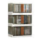 Contemporary Shelf Bookcase Folding Closed Back Plastic Bookcase 25"L x 16"W x 44"H White Clearhalo 'Bookcases' 'furn' 'furn_bookcases' 'Furniture' 'Office Furniture' 6408120