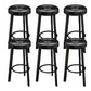 Contemporary Leather Counter Height Stools Bucket Bar Stool for Indoor Matte Black 6 Piece Set Clearhalo 'Bar Furniture' 'Bar Stools' 'bar_stools' 'furn' 'furn_bar_stools' 'Furniture' 'Kitchen & Dining Furniture' 6408273