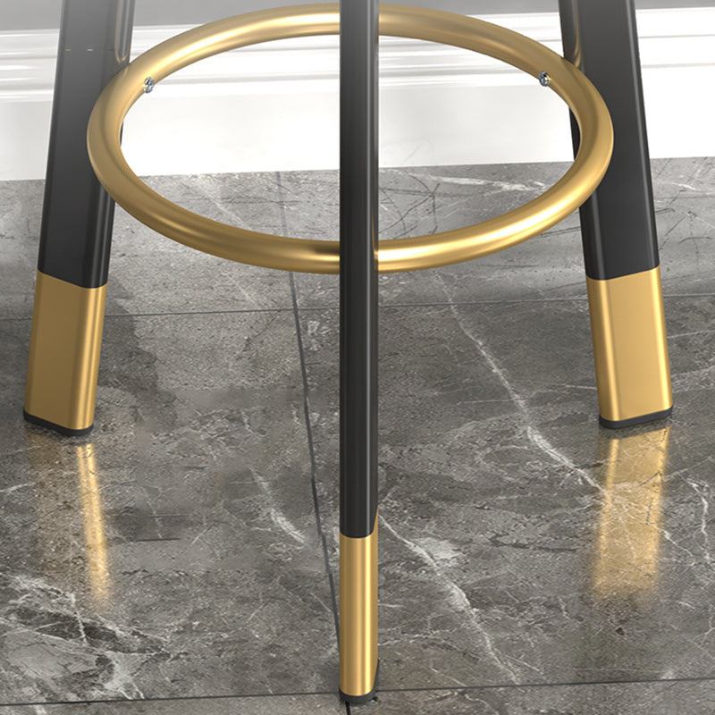 Contemporary Leather Counter Height Stools Bucket Bar Stool for Indoor Clearhalo 'Bar Furniture' 'Bar Stools' 'bar_stools' 'furn' 'furn_bar_stools' 'Furniture' 'Kitchen & Dining Furniture' 6408274