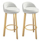Contemporary Leather Counter Height Stools Bucket Bar Stool for Indoor White 2 Piece Set Clearhalo 'Bar Furniture' 'Bar Stools' 'bar_stools' 'furn' 'furn_bar_stools' 'Furniture' 'Kitchen & Dining Furniture' 6408279