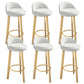 Contemporary Leather Counter Height Stools Bucket Bar Stool for Indoor White 6 Piece Set Clearhalo 'Bar Furniture' 'Bar Stools' 'bar_stools' 'furn' 'furn_bar_stools' 'Furniture' 'Kitchen & Dining Furniture' 6408281