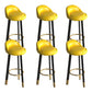 Contemporary Leather Counter Height Stools Bucket Bar Stool for Indoor Yellow 6 Piece Set Clearhalo 'Bar Furniture' 'Bar Stools' 'bar_stools' 'furn' 'furn_bar_stools' 'Furniture' 'Kitchen & Dining Furniture' 6408285