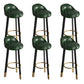 Contemporary Leather Counter Height Stools Bucket Bar Stool for Indoor Green 6 Piece Set Clearhalo 'Bar Furniture' 'Bar Stools' 'bar_stools' 'furn' 'furn_bar_stools' 'Furniture' 'Kitchen & Dining Furniture' 6408295