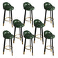 Contemporary Leather Counter Height Stools Bucket Bar Stool for Indoor Green 8 Piece Set Clearhalo 'Bar Furniture' 'Bar Stools' 'bar_stools' 'furn' 'furn_bar_stools' 'Furniture' 'Kitchen & Dining Furniture' 6408296