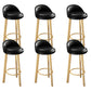 Contemporary Leather Counter Height Stools Bucket Bar Stool for Indoor Black-Yellow 6 Piece Set Clearhalo 'Bar Furniture' 'Bar Stools' 'bar_stools' 'furn' 'furn_bar_stools' 'Furniture' 'Kitchen & Dining Furniture' 6408305