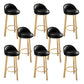 Contemporary Leather Counter Height Stools Bucket Bar Stool for Indoor Black-Yellow 8 Piece Set Clearhalo 'Bar Furniture' 'Bar Stools' 'bar_stools' 'furn' 'furn_bar_stools' 'Furniture' 'Kitchen & Dining Furniture' 6408306
