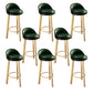 Contemporary Leather Counter Height Stools Bucket Bar Stool for Indoor Green-Yellow 8 Piece Set Clearhalo 'Bar Furniture' 'Bar Stools' 'bar_stools' 'furn' 'furn_bar_stools' 'Furniture' 'Kitchen & Dining Furniture' 6408311