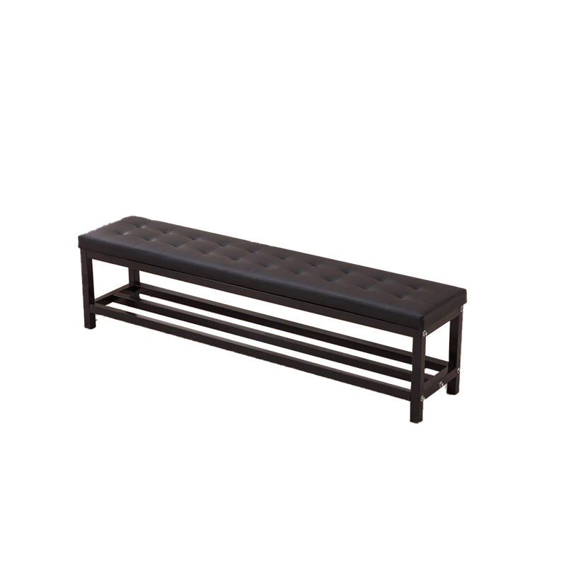 15.6-inch Width Modern Bench Cushioned Metal Solid Color Seating Bench Clearhalo 'Benches' 'Chairs & Seating' 'furn' 'furn_benches' 'Furniture' 'Living Room Furniture' 6408318
