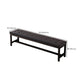 15.6-inch Width Modern Bench Cushioned Metal Solid Color Seating Bench Clearhalo 'Benches' 'Chairs & Seating' 'furn' 'furn_benches' 'Furniture' 'Living Room Furniture' 6408327