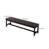 15.6-inch Width Modern Bench Cushioned Metal Solid Color Seating Bench Clearhalo 'Benches' 'Chairs & Seating' 'furn' 'furn_benches' 'Furniture' 'Living Room Furniture' 6408329