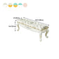 Upholstered Rectangle Seating Bench Cushioned Entryway and Bedroom Bench with Legs Clearhalo 'Benches' 'Chairs & Seating' 'furn' 'furn_benches' 'Furniture' 'Living Room Furniture' 6408376