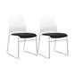 Armless Low Back Conference Chair Microfiber Cushion Contemporary Chair