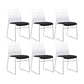 Armless Low Back Conference Chair Microfiber Cushion Contemporary Chair
