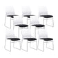 Armless Low Back Conference Chair Microfiber Cushion Contemporary Chair